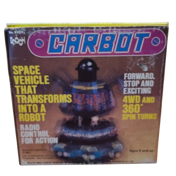Vintage Epoch Carbot Space Vehicle Transformers Into Robot R/C Original Box - Picture 1 of 5